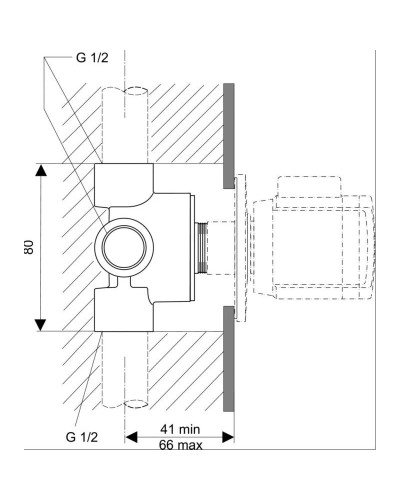 Скрытая часть Ideal Standard A2391NU
