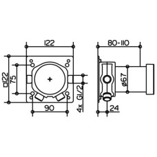 Встраиваемая функциональная часть Keuco IXMO 59551000070