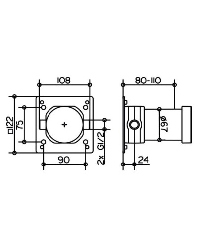Встраиваемая функциональная часть Keuco IXMO 59541000070