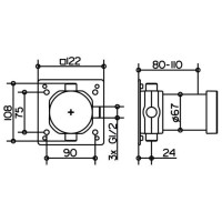 Встраиваемая функциональная часть Keuco IXMO 59548000170
