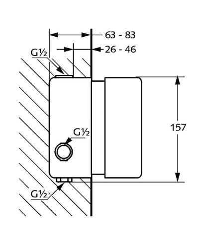 Термостат для скрытого монтажа Kludi Joop! 35158