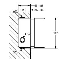 Термостат для скрытого монтажа Kludi Adlon 35156