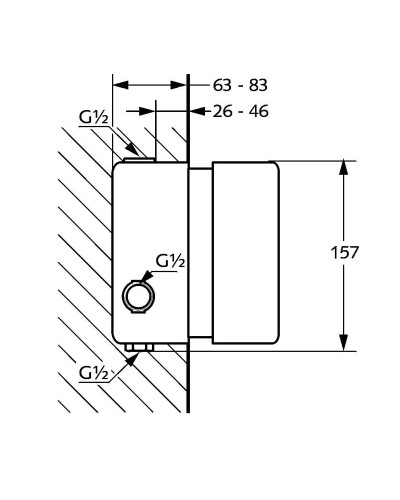 Термостат для скрытого монтажа Kludi Adlon 35156