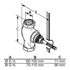 Скрытая часть вентиля Kludi Ambienta 53811