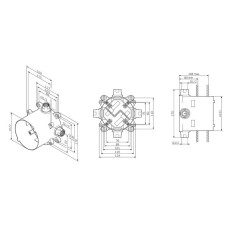 Универсальная встроенная часть Am.Pm MultiDock F100100