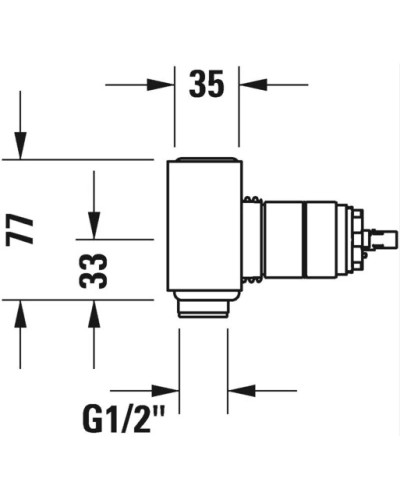 Скрытая часть для смесителя Duravit C.1 GK1900002000