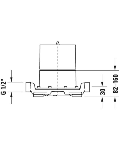 Скрытая часть для смесителя Duravit C.1 GK5900003000