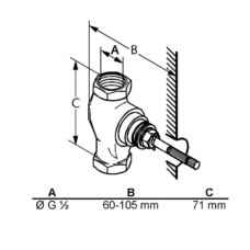 Скрытая часть Kludi 29809
