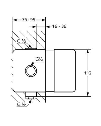 Встраиваемый комплект Kludi Pure&Easy 38636