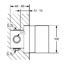 Встраиваемый комплект Kludi Pure&Easy 38828