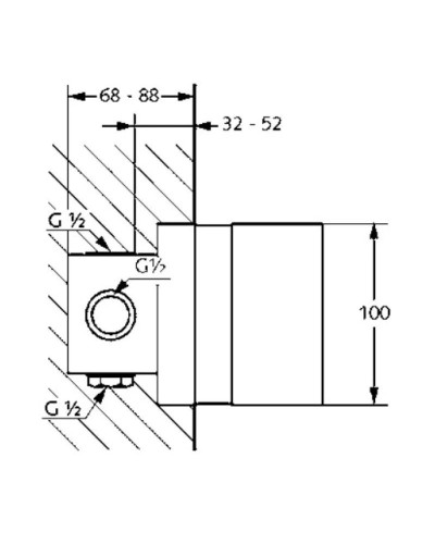 Встраиваемый комплект Kludi Pure&Easy 38828