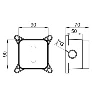 Скрытая часть Noken Smart Box Bath N199999397