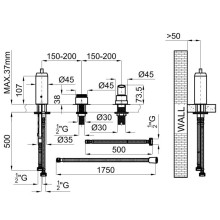 Скрытая монтажная часть Noken Project Line N199999310