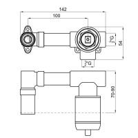 Скрытая монтажная часть Noken Tono N199999116