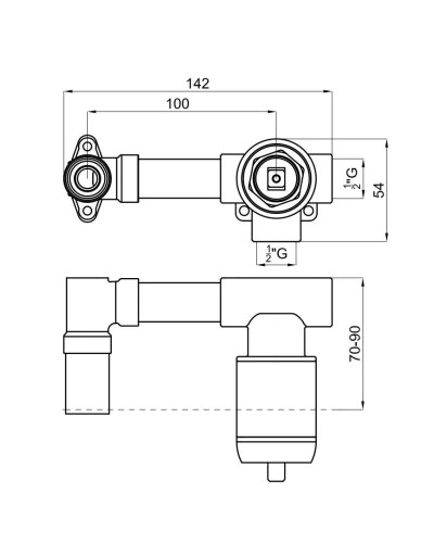 Скрытая монтажная часть Noken Tono N199999116