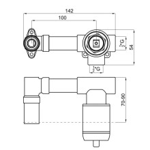 Скрытая монтажная часть Noken Tono N109390074