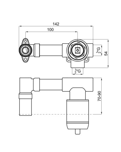 Скрытая монтажная часть Noken Tono N109390074