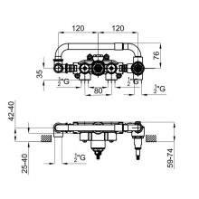 Скрытая монтажная часть Noken Tono N299998777