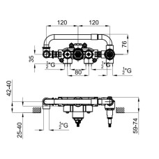 Скрытая монтажная часть Noken Tono N299998777