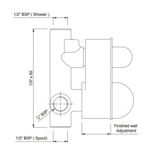 Скрытая часть Jaquar ALD-CHR-055
