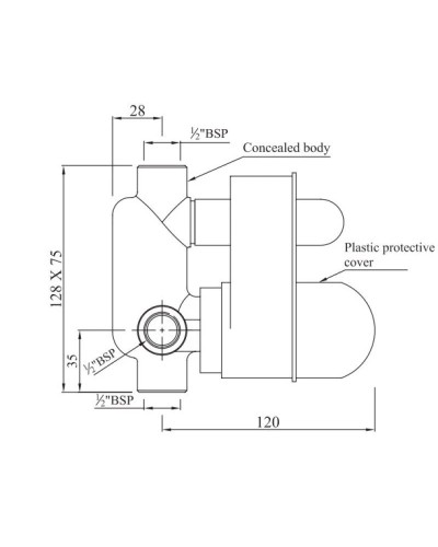 Скрытая часть Jaquar ALD-CHR-065