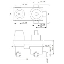 Скрытая часть Jaquar Aquamax ALD-CHR-783