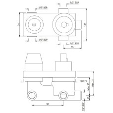 Скрытая часть Jaquar Aquamax ALD-CHR-783