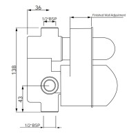 Скрытая часть Jaquar ALD-CHR-079