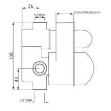 Скрытая часть Jaquar ALD-CHR-079