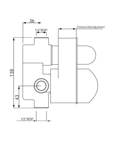 Скрытая часть Jaquar ALD-CHR-079