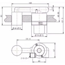 Скрытая монтажная часть Bravat D968C-ENG