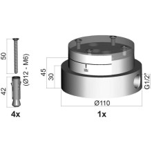 Скрытая монтажная часть Paffoni Light LIG030
