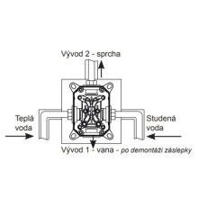 Скрытая часть Ravak R-Box X070052