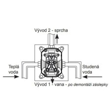 Скрытая часть Ravak R-Box X070052