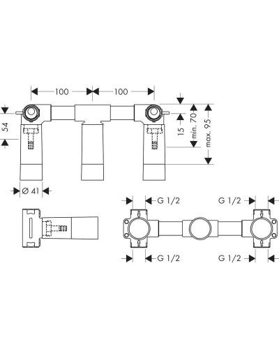 Скрытая часть Axor 10303180