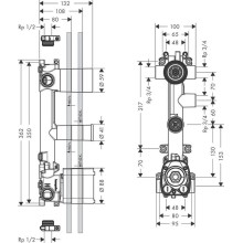 Скрытая часть Axor Citterio E 36708180