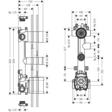 Скрытая часть Axor Citterio E 36708180