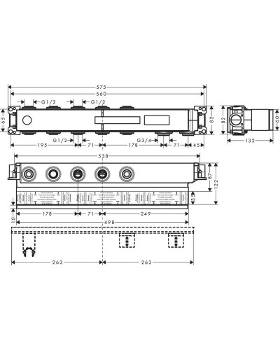 Скрытая часть 3/4" Axor 18311180