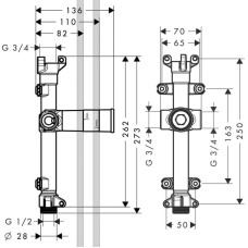 Скрытая часть Axor 10941180