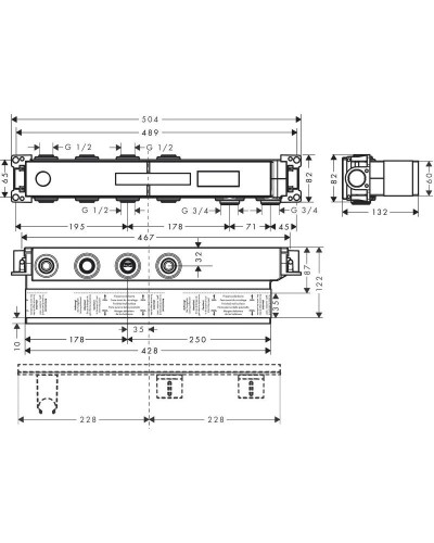 Скрытая часть 3/4" Axor 18310180