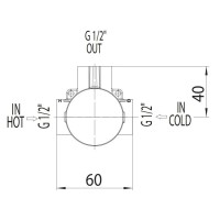 Скрытая часть на 1 потребитель Bossini Z00007