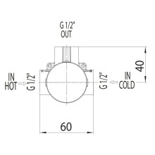 Скрытая часть на 1 потребитель Bossini Z00007