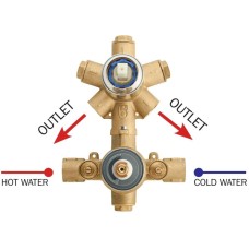 Скрытая часть на 2 потребителя Bossini Z00101000