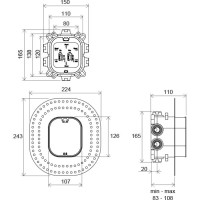 Скрытая часть Ravak R-box Vari X070139