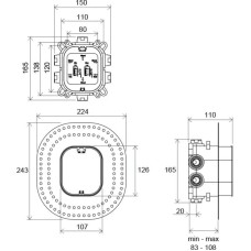 Скрытая часть Ravak R-box Vari X070139