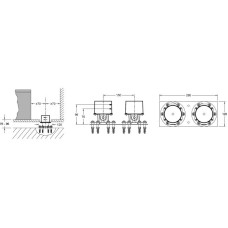 Скрытая часть для напольного смесителя Jacob Delafon Cleo E32993-NF