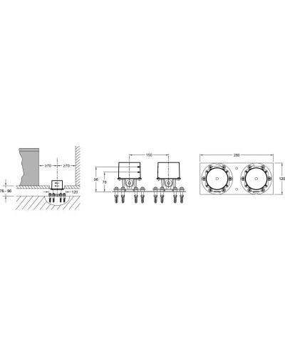 Скрытая часть для напольного смесителя Jacob Delafon Cleo E32993-NF