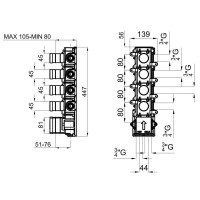 Скрытая монтажная часть Noken Oxo N113700058