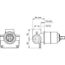 Скрытая часть смесителя Oras Polara 1486