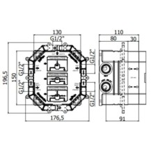 Скрытая часть Paffoni Compact Box CPBOX001